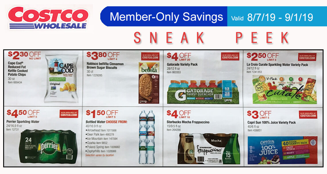 Costco Sneak Peek – Members Only Savings 8 7 – 9 1 