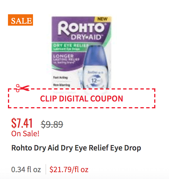 Over a $2.50 Money Maker on Rohto Dry-Aid Eye Drops at ShopRite ...