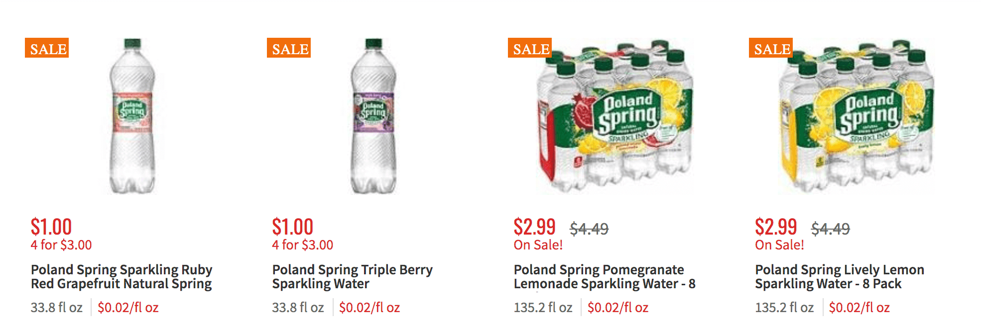 Up to 3 FREE Poland Spring Sparkling Water Multipacks at ShopRite