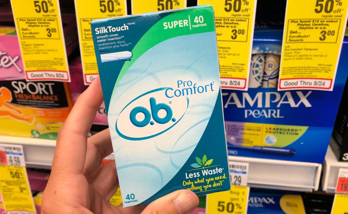 O.B. Tampons 40 ct. Box as Low as 0.72 at CVS! {Reg. 8.29!} Living