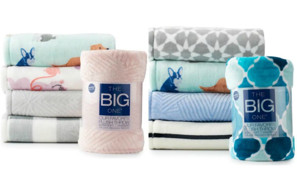 kohl's the big one supersoft plush throw