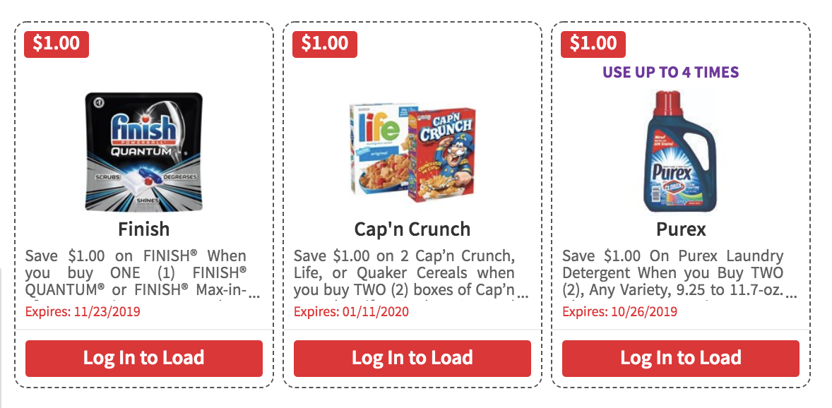 Over $110 in New ShopRite eCoupons – Save on Purex, Finish, Quaker ...