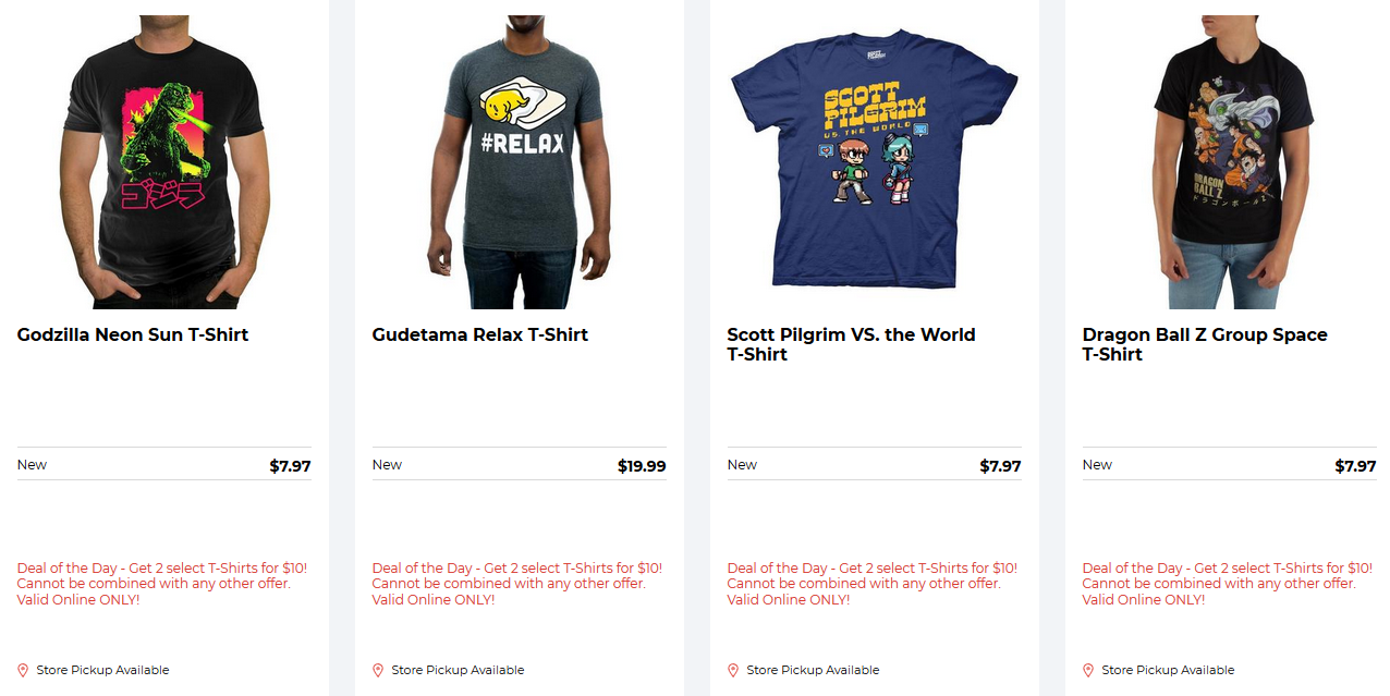 2 for $10 T-Shirts at GameStop! Today Only! | Living Rich With Coupons®