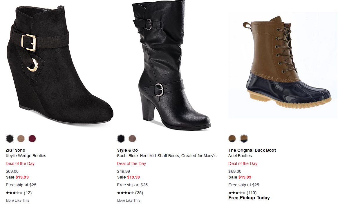 Select Women’s Boots $19.99 at Macy’s (Reg. up to $69) | Living Rich ...