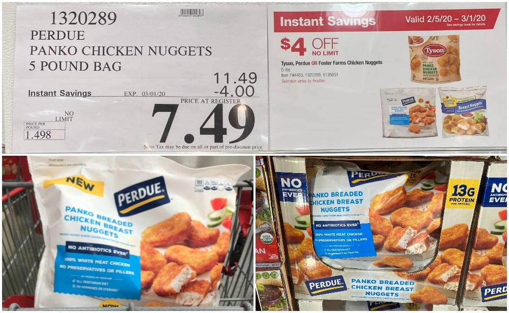 bare chicken nuggets nutrition