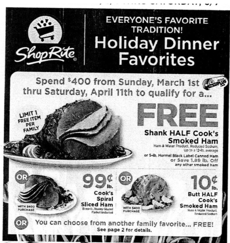 Important Update to the ShopRite Holiday Rewards Promo! Living Rich