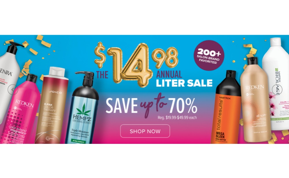 Beauty Brands Annual Liter Sale 14.98 (Reg. Up to 49.99) Biolage