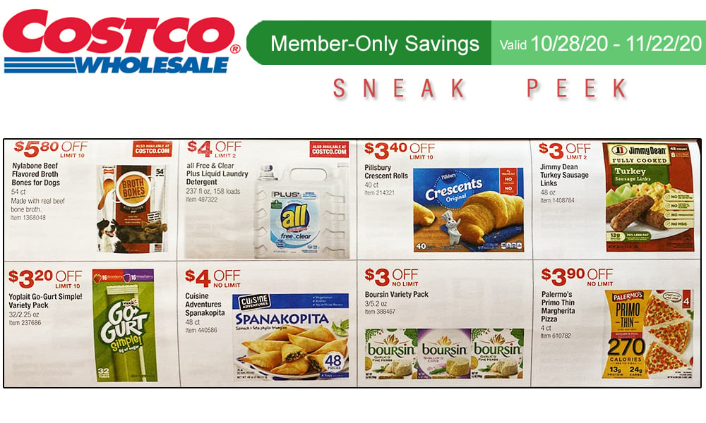 Costco Sneak Peek – Members Only Savings 10 28 – 11 22 20 