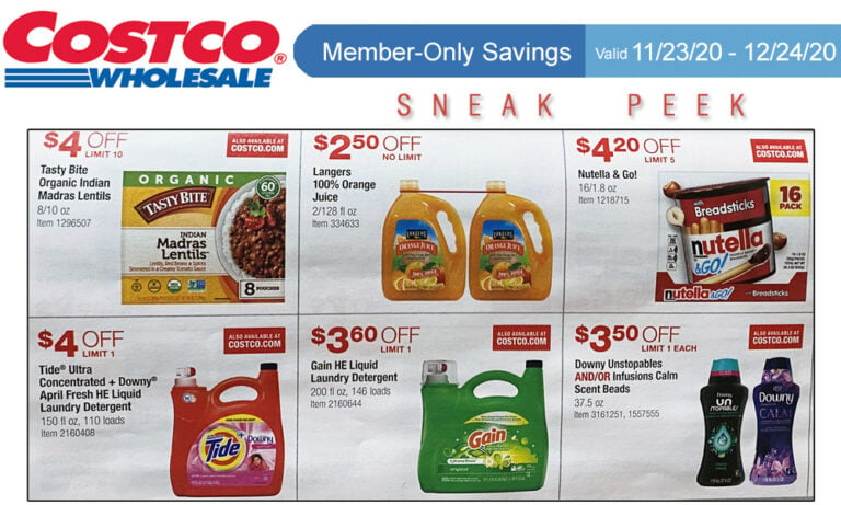 Costco Sneak Peek – Members Only Savings 11/23 – 12/24/20 | Living Rich ...