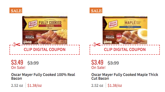 Oscar Mayer Fully Cooked Bacon Just $1.74 at ShopRite | Just Use Your ...
