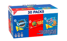 Super Price with Coupon! Nabisco Cookies & Cracker Variety Pack, OREO, RITZ & CHIPS AHOY! 30 Snack Packs {Amazon}