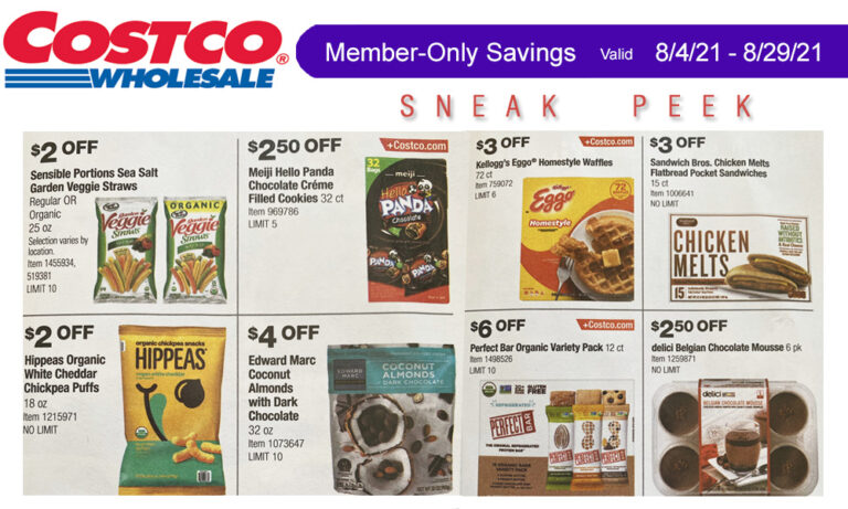 Costco Sneak Peek – Members Only Savings 8/4 – 8/29/21 | Living Rich ...