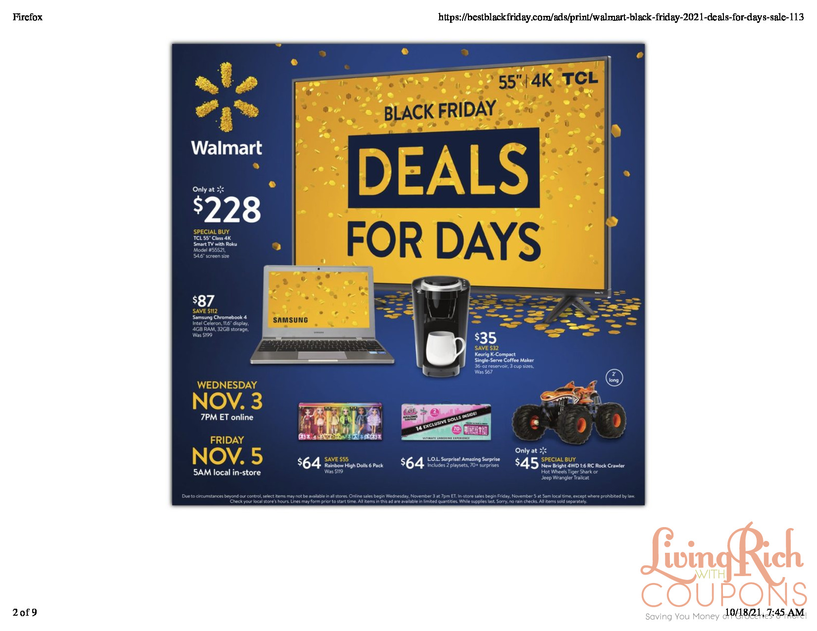 Walmart Black Friday 2021: Save on Samsung, TCL, Roku and Keurig