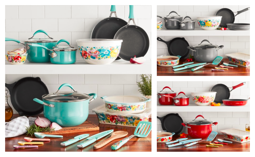 The Pioneer Woman 30-Piece Cookware Set $79 Shipped!