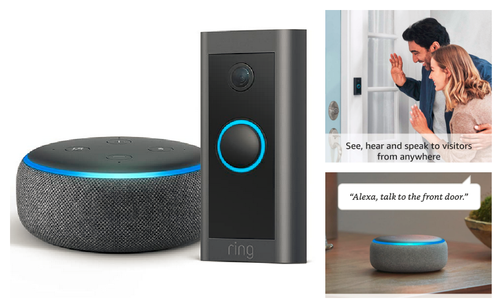 Great Price! 47% off Ring Video Doorbell Wired bundle with Echo Dot (Gen 3)  {}