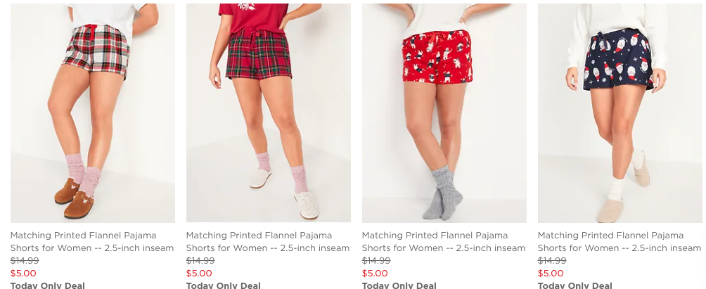 Today Only! $5 Old Navy Pajamas Shorts, Boxers, or Briefs