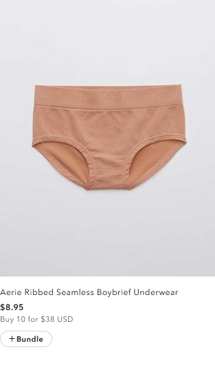 Aerie Ribbed Seamless Boybrief Underwear @ Best Price Online