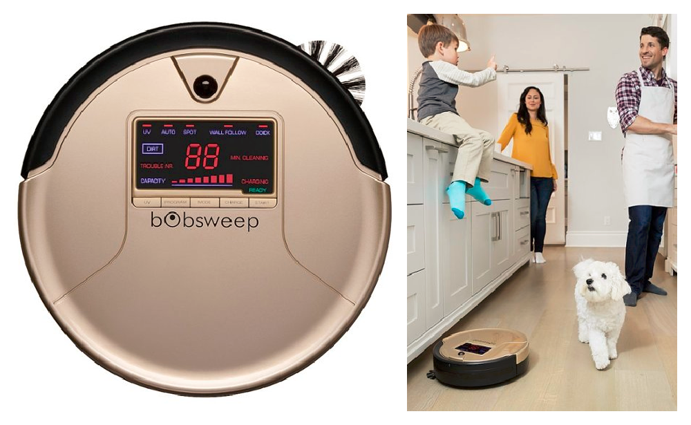 bObsweep Bob PetHair Robot Vacuum and Mop in Champagne only 187.99 (reg. 669.99) + Free