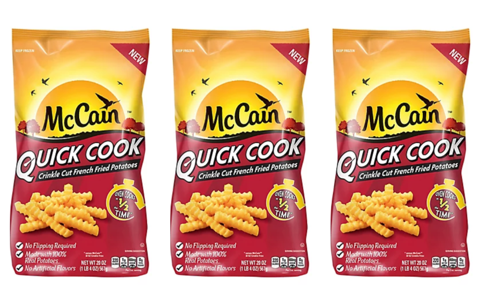 McCain Quick Cook Crinkle Cut French Fries, frozen potatoes, 20 oz
