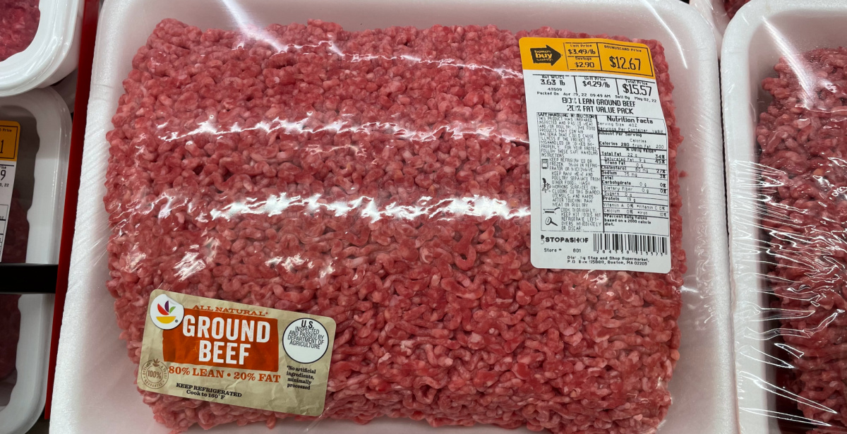 80% Lean Ground Beef $2.99lb at Stop & Shop, JUST USE YOUR PHONE
