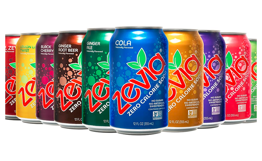 Stock Up Price! Zevia Zero Calorie Soda, Rainbow Variety Pack, 12 Ounce ...