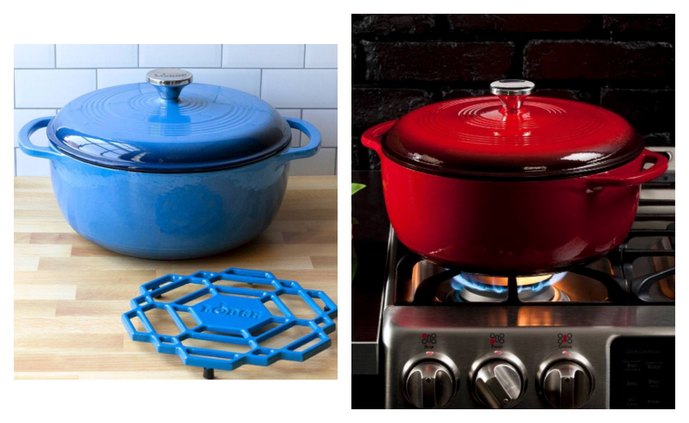 Lodge 6qt Cast Iron Enamel Dutch Oven Blue : Target