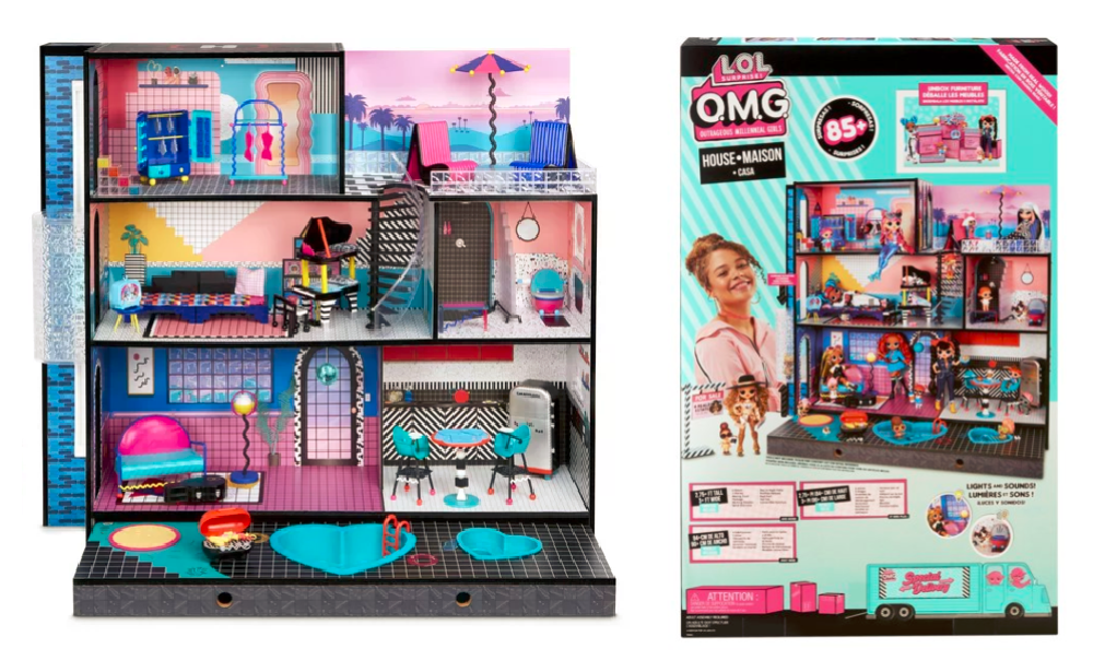 LOL Surprise OMG House Dollhouse With 85 Surprises Made from Real