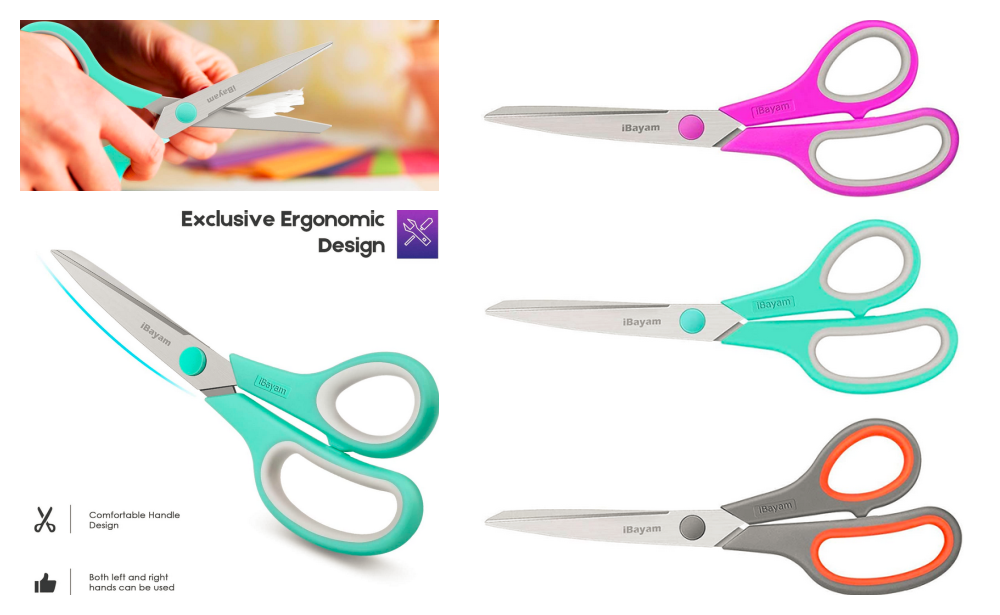 Great Price + Extra 20% Off! iBayam 8″ Multipurpose Scissors