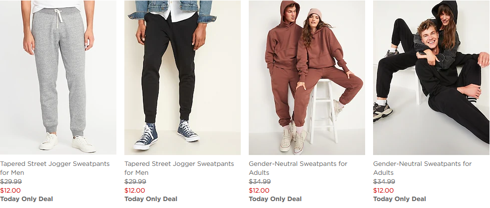 Joggers for the Family only $10-$12 at Old Navy Today Only!