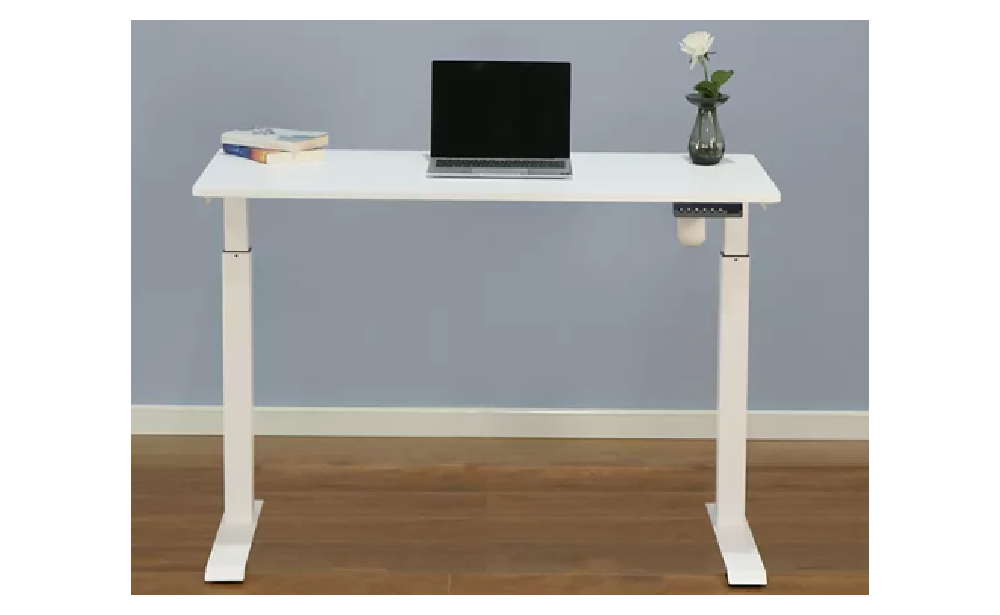 Real Living White Electric Adjustable Height Sit to Stand Desk