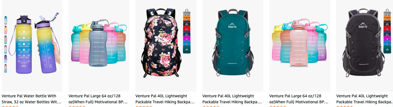 Up to 51% off VENTURE PAL Water Bottles and Hiking Backpacks