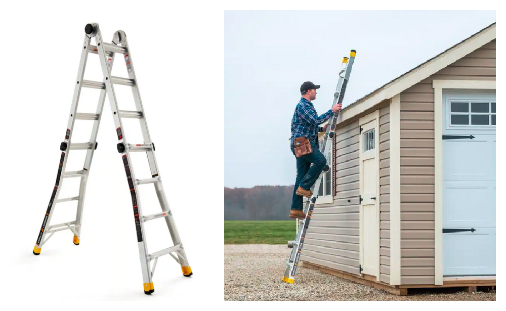 Gorilla Ladders MPXA 18 ft. Aluminum Multi-Position Ladder with