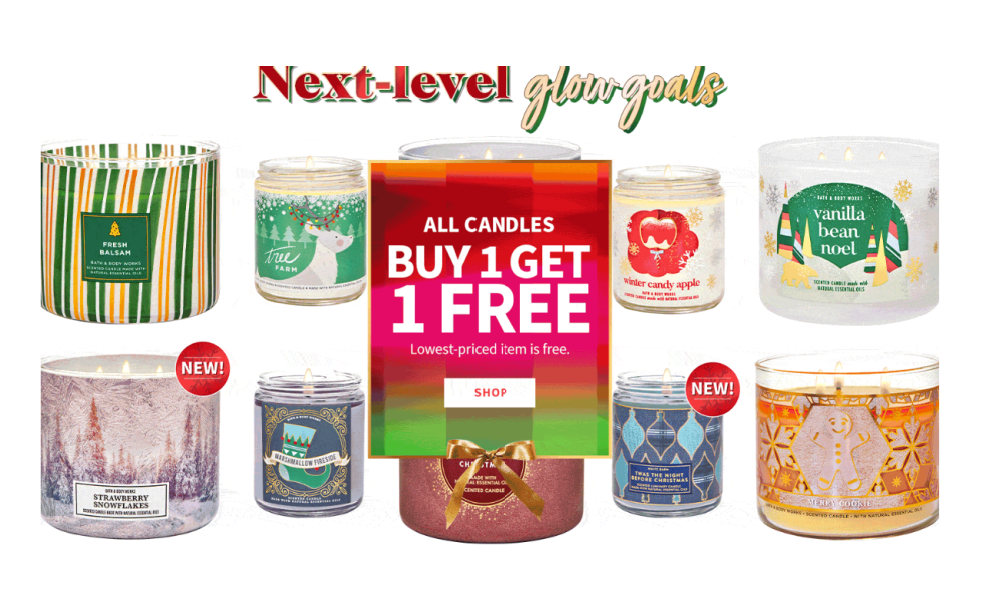 free candles bath and body works