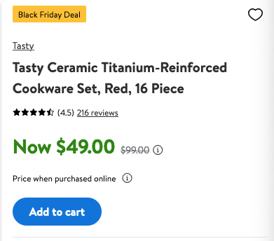 Tasty Ceramic Titanium-Reinforced Non-Stick Cookware Set