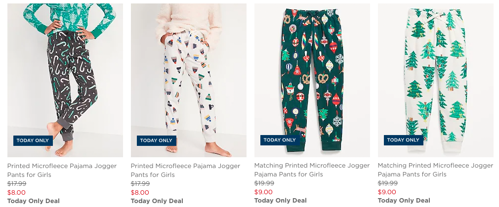 Old Navy Matching Printed Microfleece Pajama Pants for Women