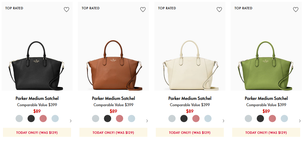 Kate Spade Parker Medium Satchel $89 Today Only (was $399) + Free Shipping!  | Living Rich With Coupons®