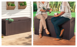 Keter Comfy 71 Gallons Gallon Water Resistant Resin Lockable Deck Box with Wheels $52.79 + Free Shipping at Wayfair (reg. $89.99)