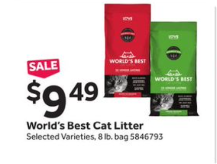 World's best hot sale cat litter coupons