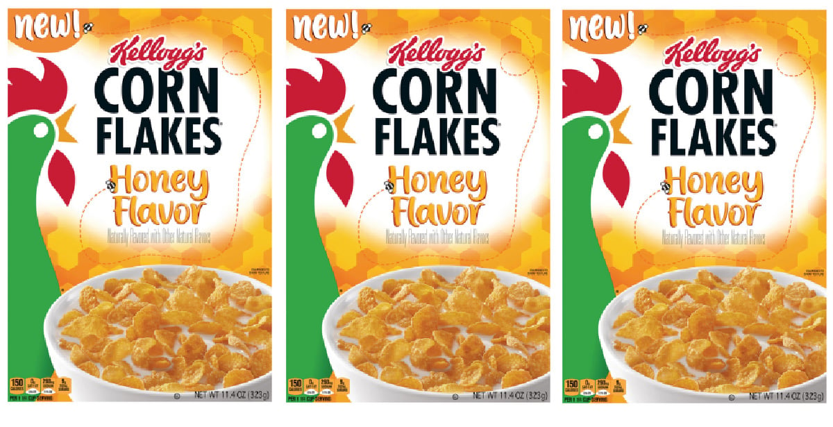 Kellogg's Corn Flakes® Honey Flavor cereal