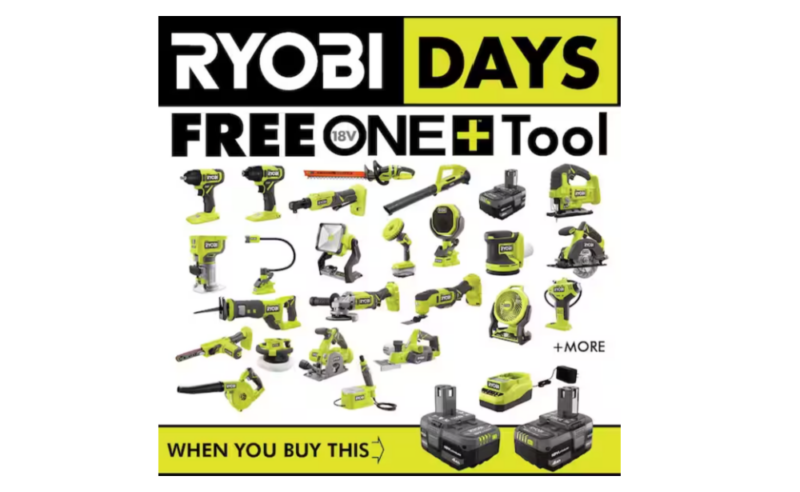 Father’s Day GIft Idea! Buy Ryobi Battery & Charger Kit for $99 and Get ...