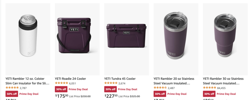 Prime Day Deal  Up to 50% Off YETI Coolers and Drinkware