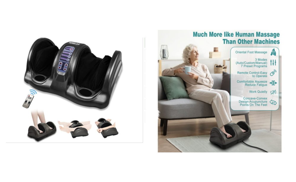 Shiatsu Foot & Calf Massager with Remote