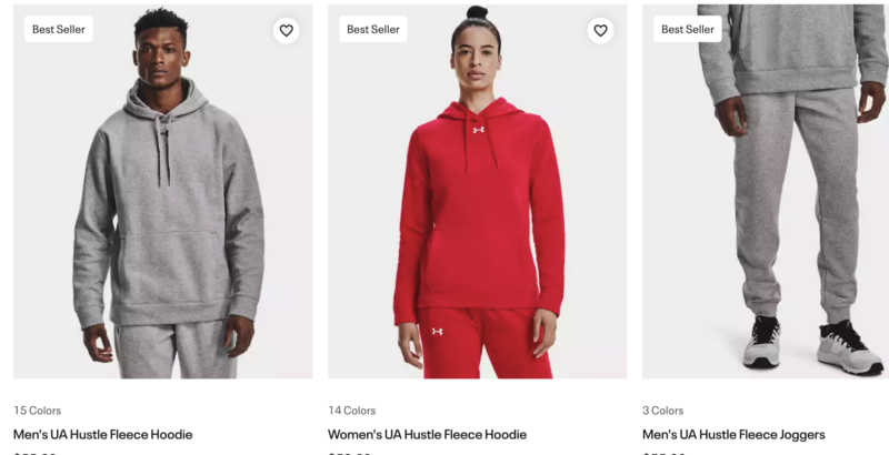 Under Armour Hustle Fleece Hoodie & Joggers ONLY $19.99 Shipped