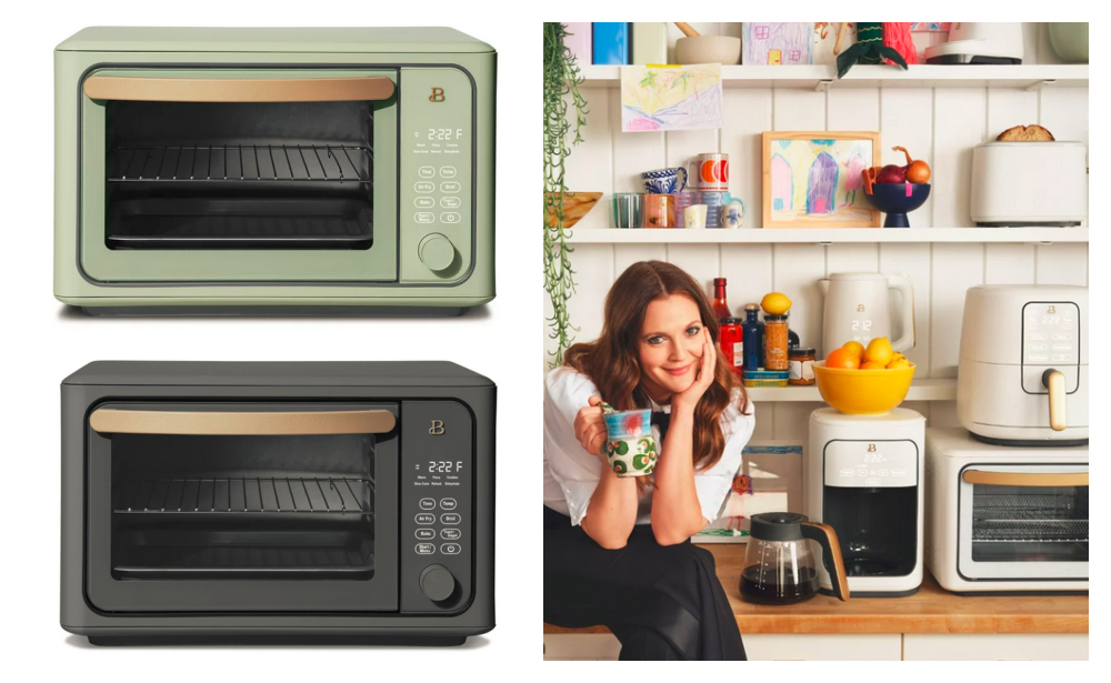 Beautiful 6 Slice Touchscreen Air Fryer Toaster Oven by Drew