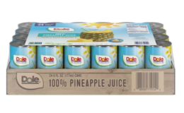Dole All Natural 100% Pineapple Juice, 24 6 fl oz Cans $10.72 (Reg. $29) at Walmart!