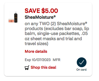 Shea moisture deals oromo code