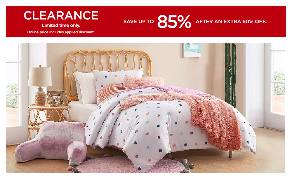Up to 85% Off Clearance Sale at Kohl's with Extra 50% Off