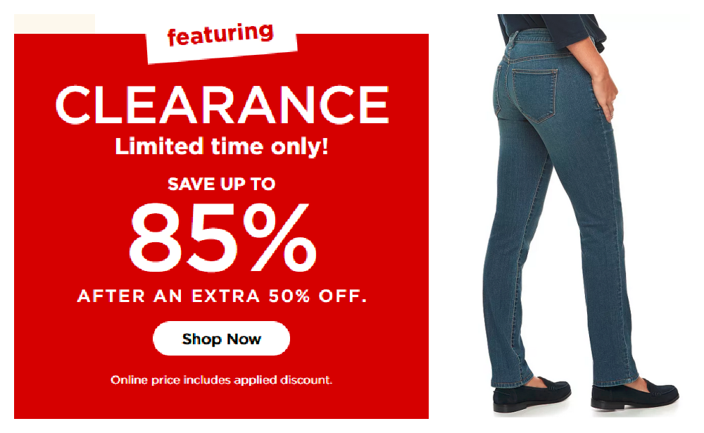 Up to 85% Off Clearance Sale at Kohl's with Extra 50% Off, Women's Tees  Under $3