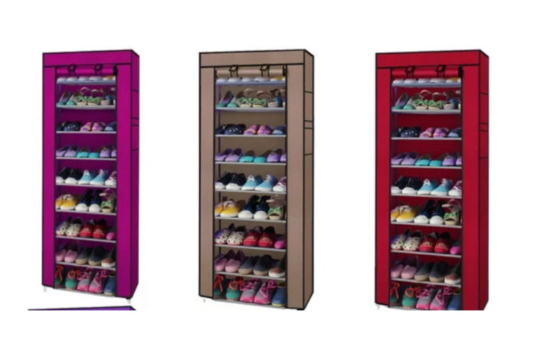 Storage Cabinet Plastic Shelves Organizer Shoe Cabinets for Closet