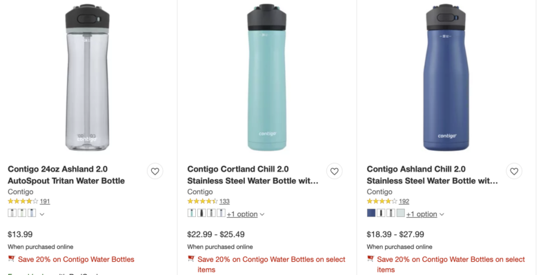 Contigo 24oz Ashland 2.0 Autospout Tritan Water Bottle : Target